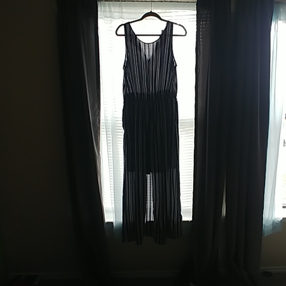 Black and white maxi dress